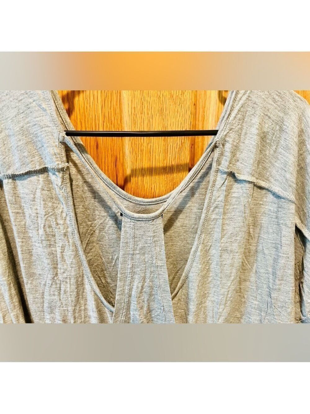 HP!🖤 POL Gray Open Back Draped Dolman Top – Size Small – NWOT - Picture 9 of 16